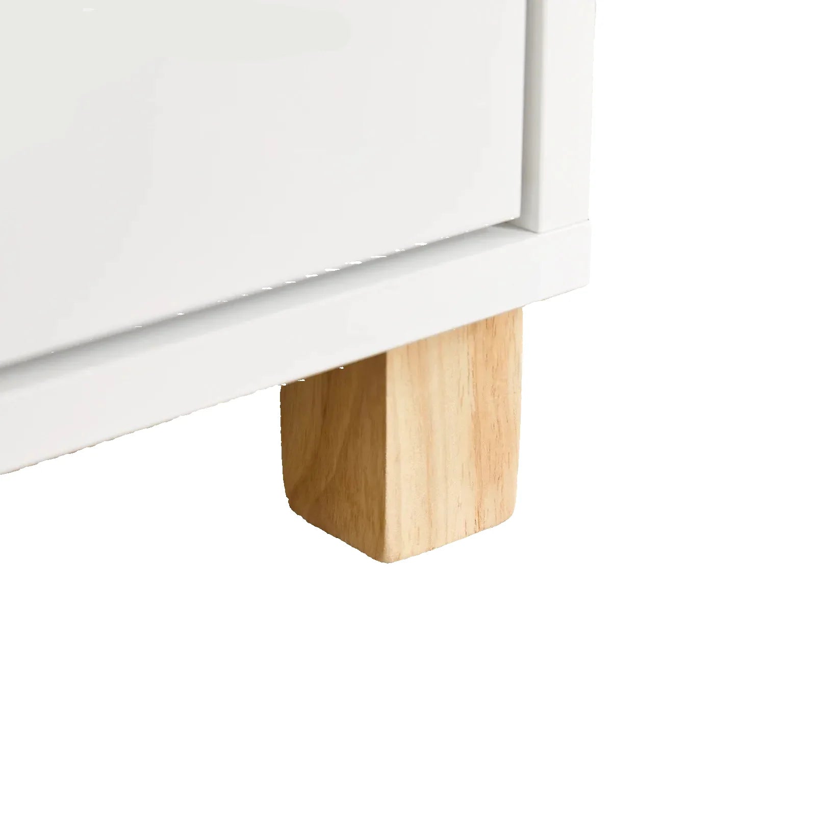 Aktenschrank 90 × 75 × 45 cm mit 3 Schubladen und Druckerfach – Weiß/Natur