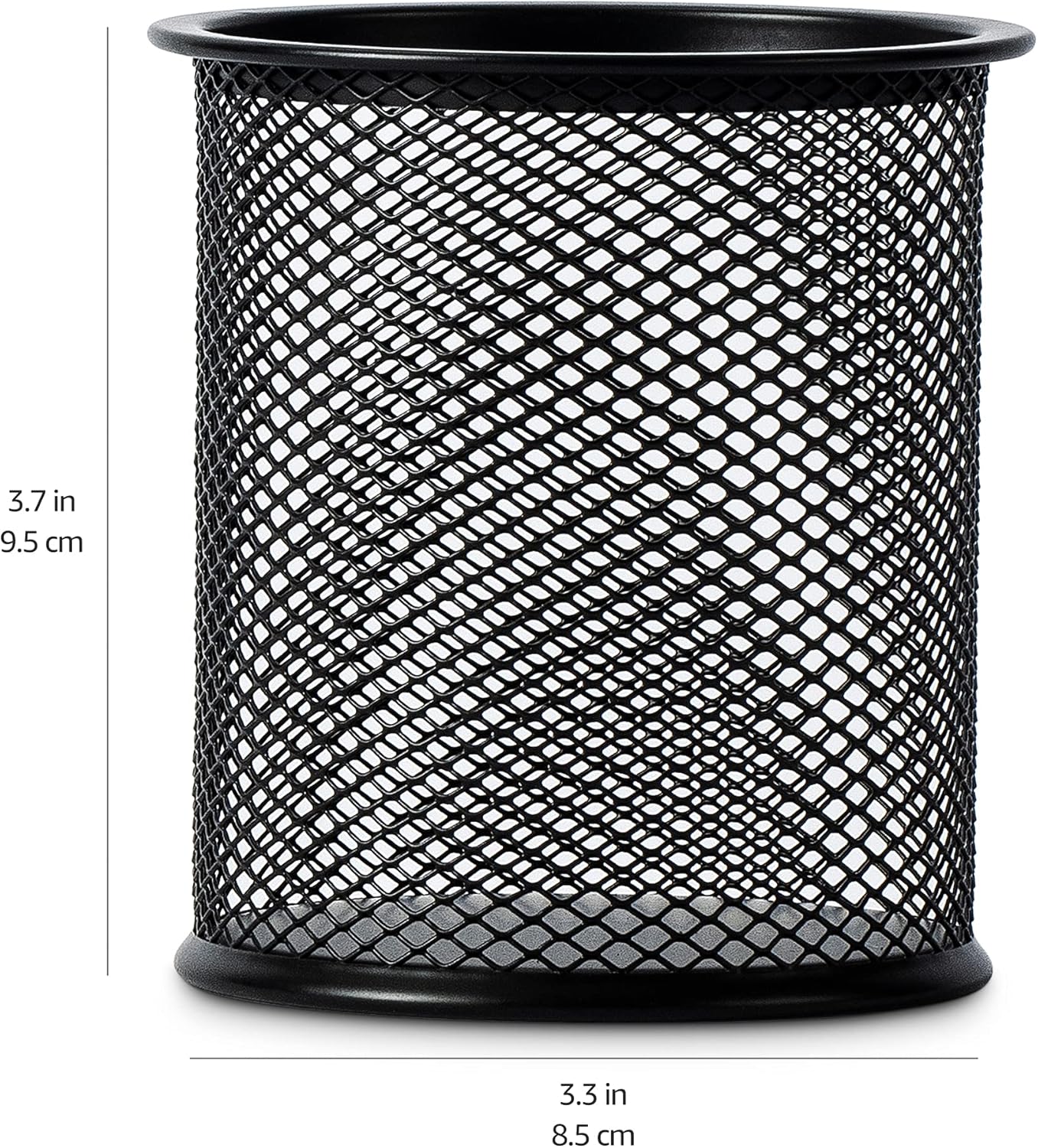 Metall Stiftehalter aus Mesh Schwarz fur Buro und Schreibtisch