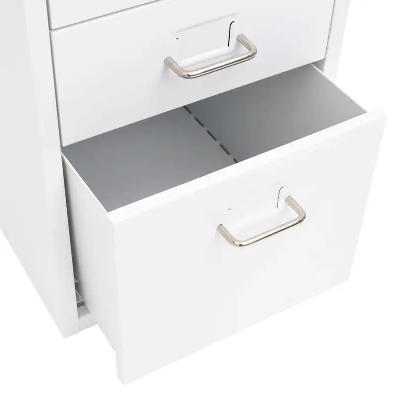 Rollcontainer 28 × 41 × 69 cm – Aktenschrank für Büro und Homeoffice, Weiß
