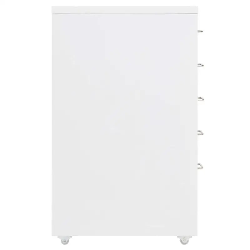 Rollcontainer 28 × 41 × 69 cm – Aktenschrank für Büro und Homeoffice, Weiß