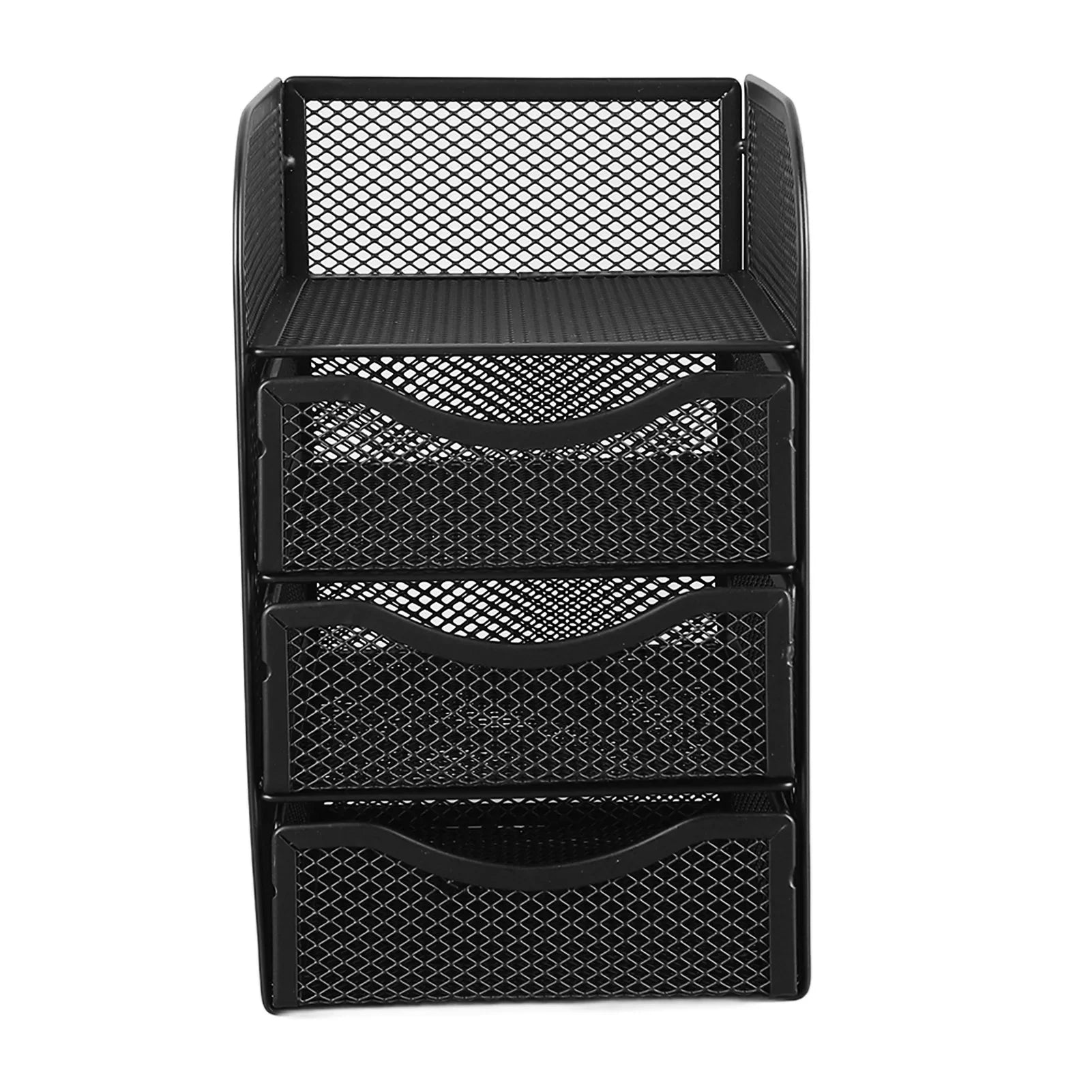 Schreibtisch-Organizer aus Metall mit 3 Schubladen – Mesh Desktop-Aufbewahrung