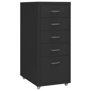 Rollcontainer 28 × 41 × 69 cm – Aktenschrank für Büro und Homeoffice, Weiß