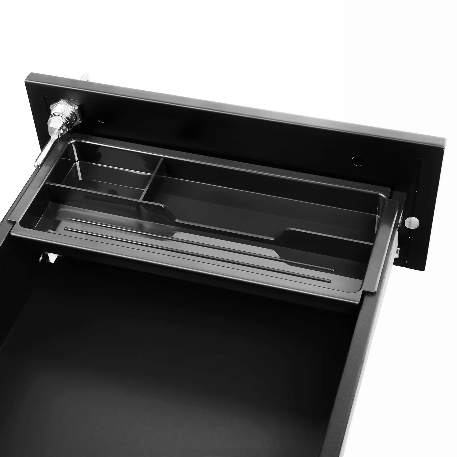 Rollcontainer 45 × 30 × 60 cm aus Stahl mit 3 Schubladen – Abschließbarer Aktenschrank auf Rollen