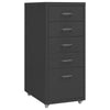 Rollcontainer 28 × 41 × 69 cm – Aktenschrank für Büro und Homeoffice, Weiß
