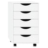 Rollcontainer 40 × 40 × 66,5 cm mit 5 Schubladen – Aktenschrank auf Rollen